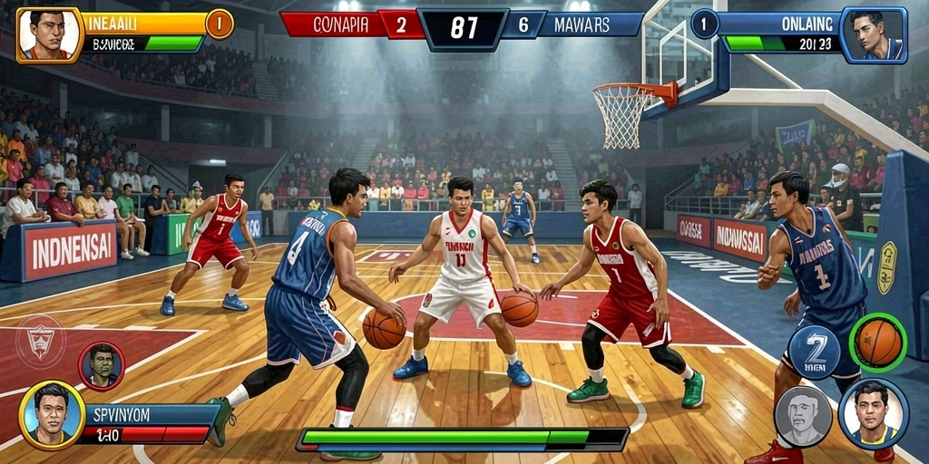 Screenshot karakter dalam game yang unik.