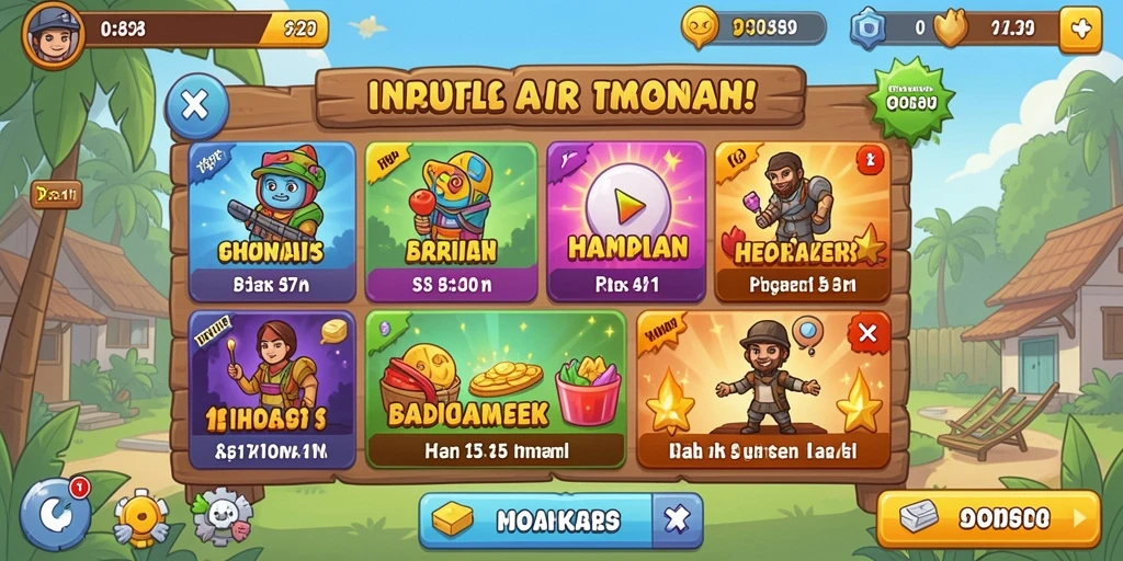 Level yang penuh rintangan dan tantangan menarik.