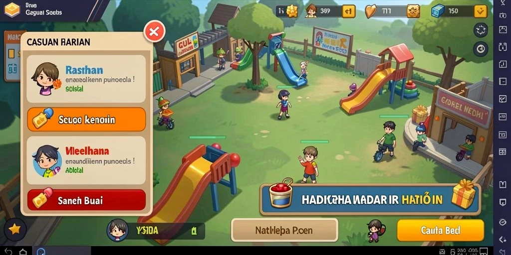 Gameplay yang seru dengan berbagai tantangan menarik.