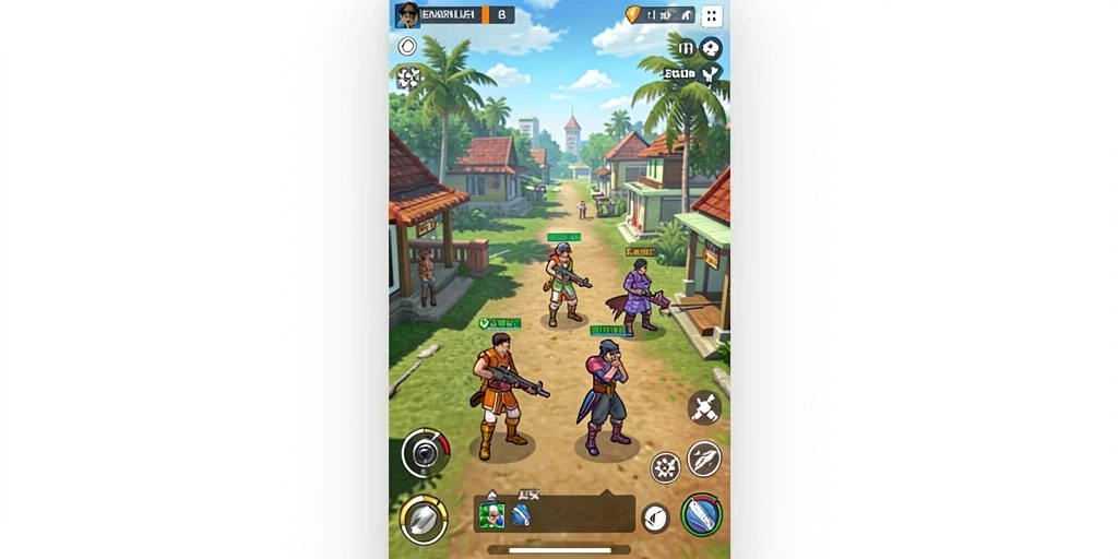 Kegiatan multiplayer yang menghibur dengan teman-teman.