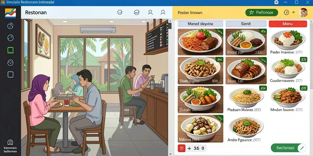 Gambaran permainan dengan grafis yang menawan dan gameplay yang dinamis.