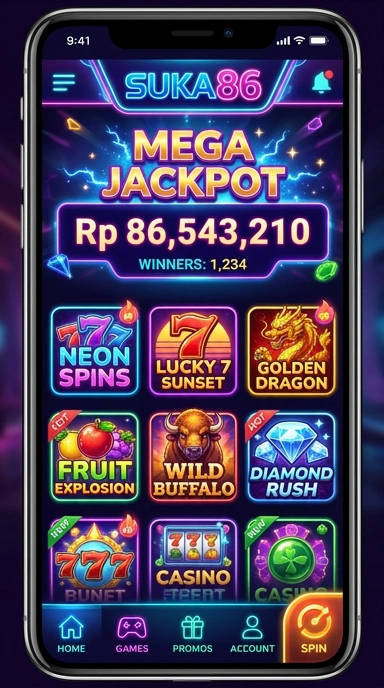 suka86 — layar beranda